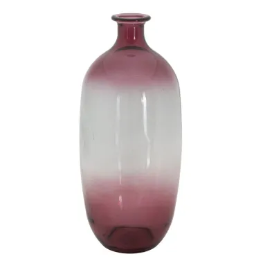 Wazon BOTELLA NAPOLES Szkło Recyklingowe Czerwony 16x38 cm (WYPRODUKOWANY W HISZPANII)